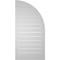 Ekena Millwork Quarter Round Top Left Surface Mount PVC Gable Vent w/ 2"W x 2"P Brickmould Sill Frame, 20"W x 40"H GVPQL20X4003SF - alternate 2